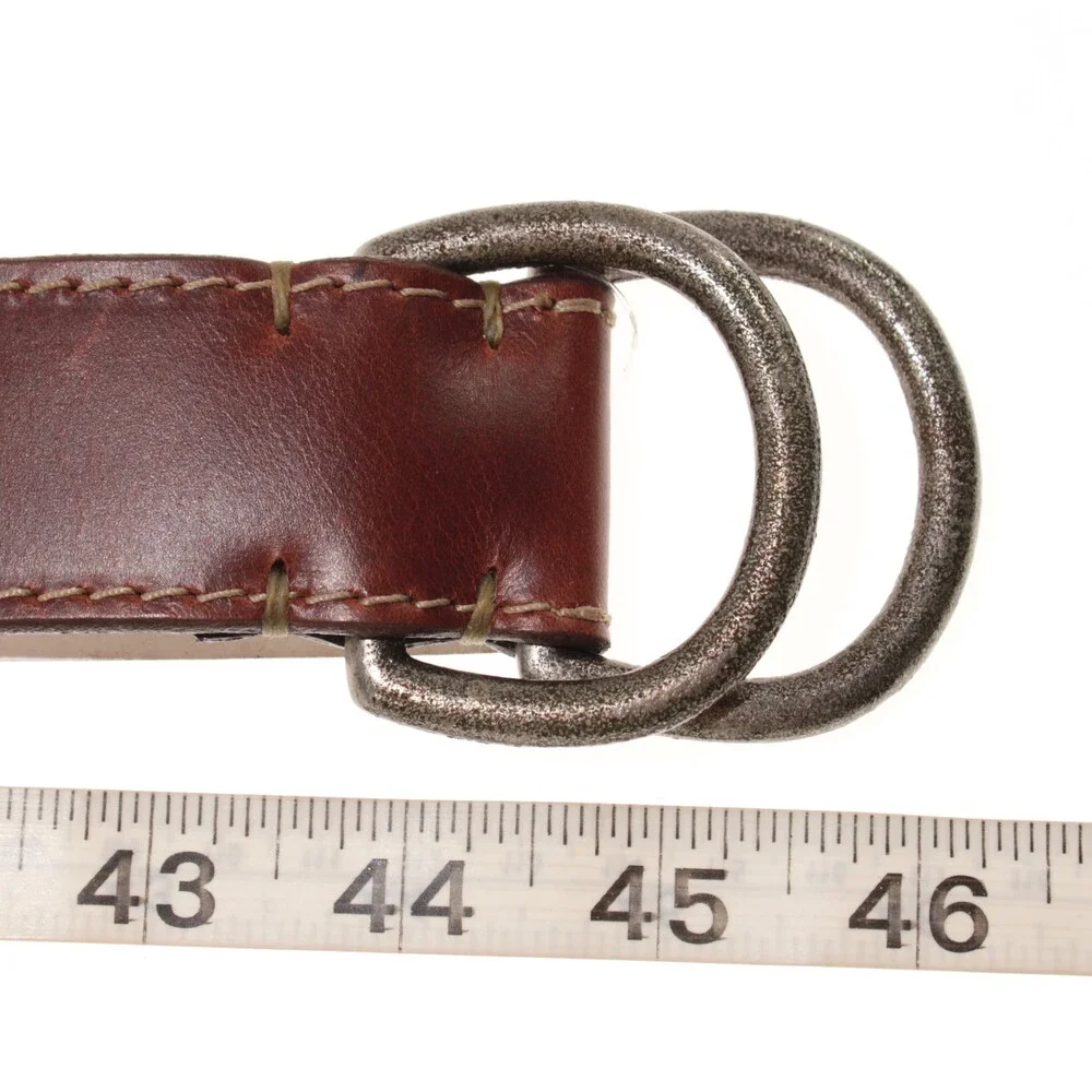 Torino Leather Company NWT Classic Belt Size 38 US in Solid Brown Leather